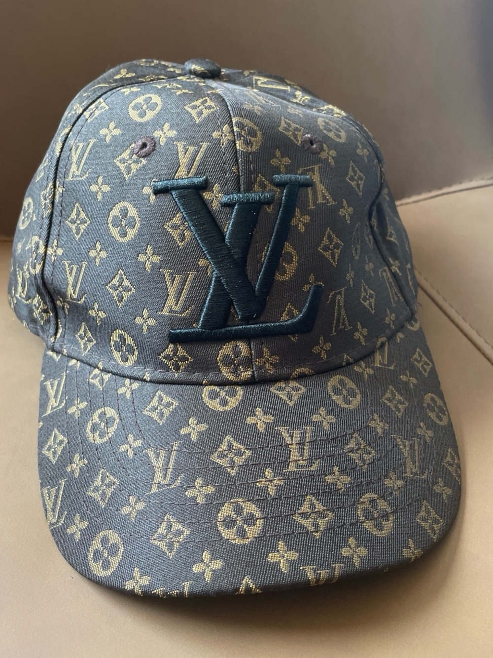 Louis Vuitton Monogram LV Embroidered Cap - Blue/Gold